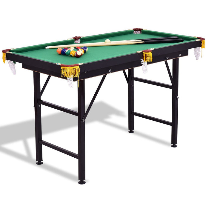 Portable Billiard Pool Table Mini Small Indoor Outdoor Pool Game Set 47"