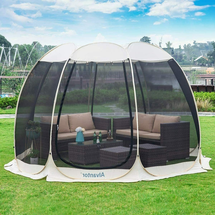 Pop up Patio Tent Gazebo Canopy Instant Shelter with Netting 10'x10'