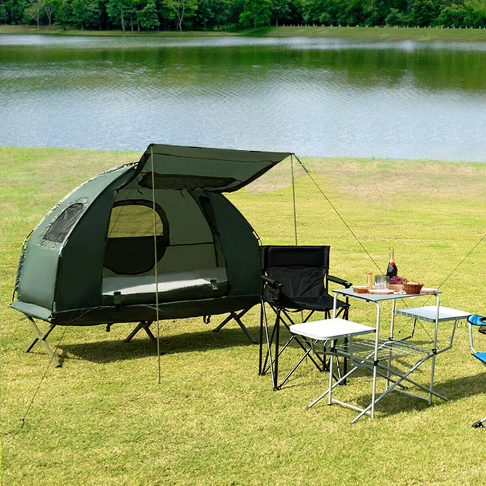 Portable Pop Up Tent Camping Sun Shelter Shade Tent Air Mattress for 2