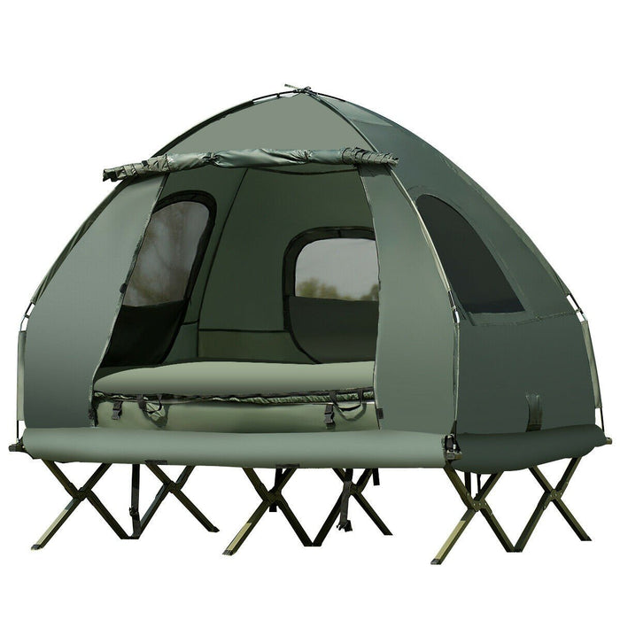 Portable Pop Up Tent Camping Sun Shelter Shade Tent Air Mattress for 2
