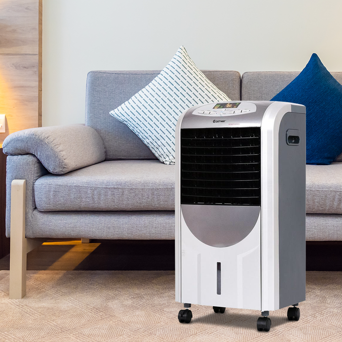 Portable Electric Space Heater and Air Conditioner Fan Humidifier AC Unit Rooms Windowless