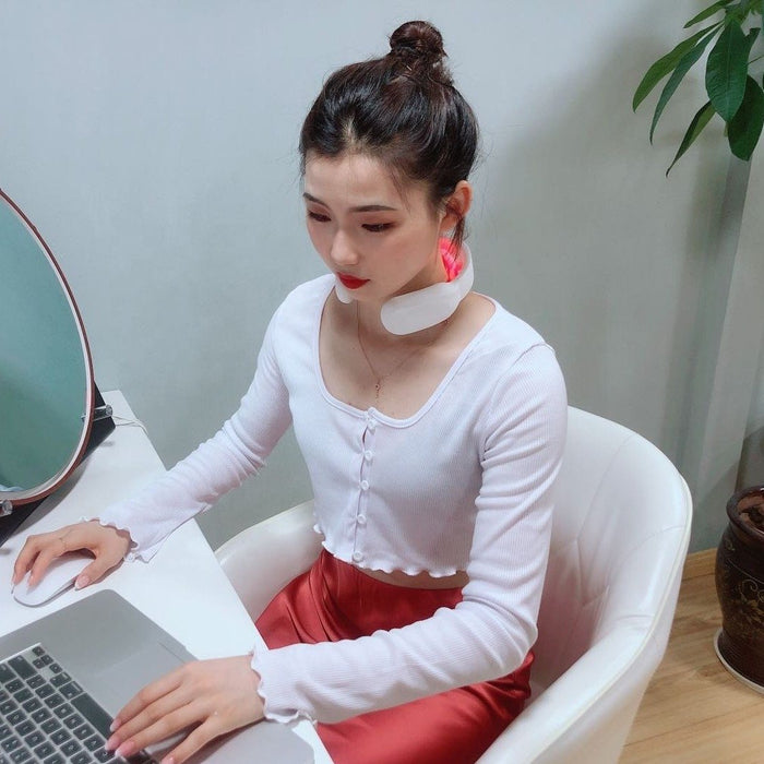 Portable Neck Massager Heated Shoulder and Neck Pain Massager