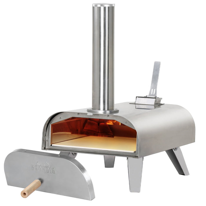 Portable Pizza Oven Outdoor Pellet Grill Wood BBQ Smoker