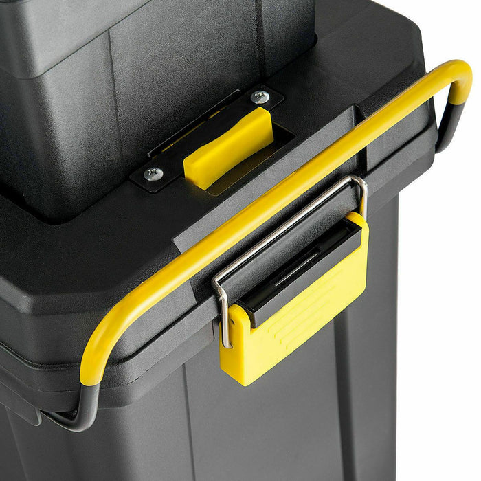 Portable Rolling Tool Box Mobile Tool Chest Storage Organizer Black