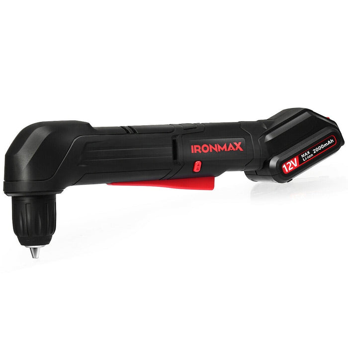 Premium 12V Cordless Angle Drill with 3/8" Single Sleeve Chuck