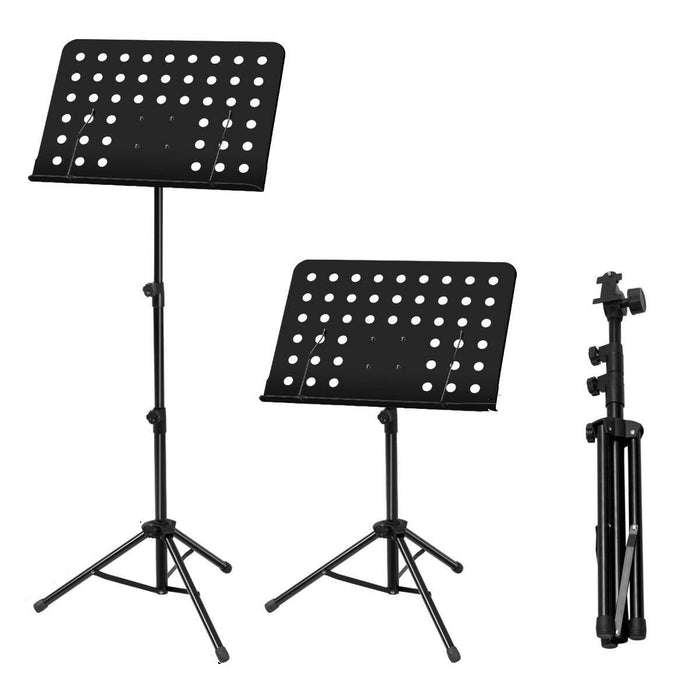 Premium Adjustable Music Stand with Clip Holder and Carry Bag