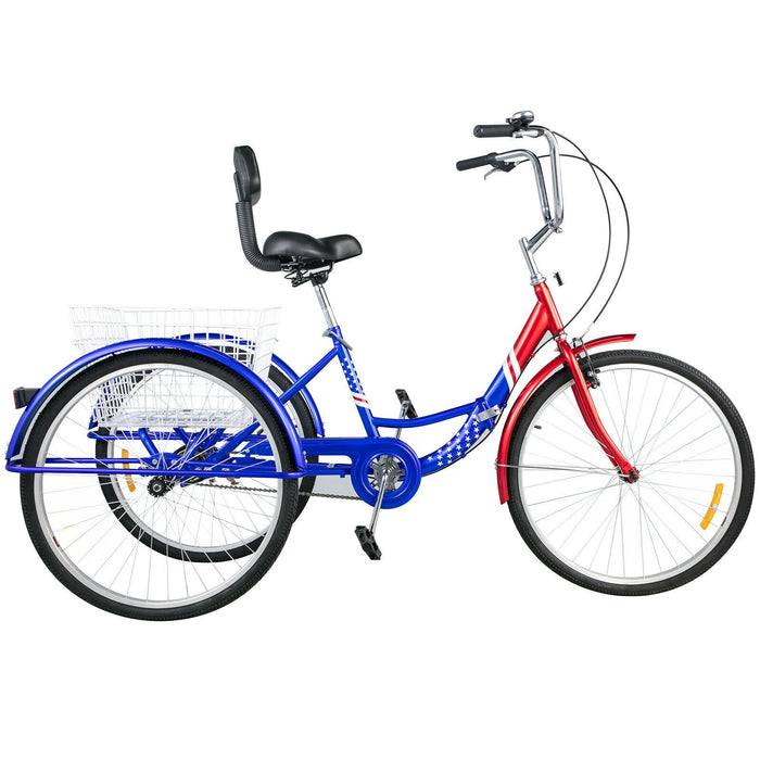 Premium Adult Foldable Tricycle 3 Wheel Trike Bike
