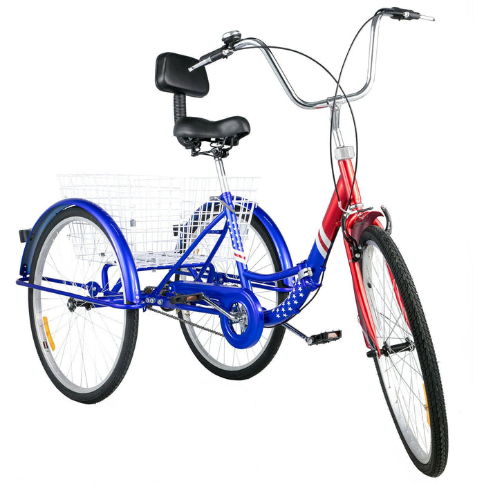 Premium Adult Foldable Tricycle 3 Wheel Trike Bike