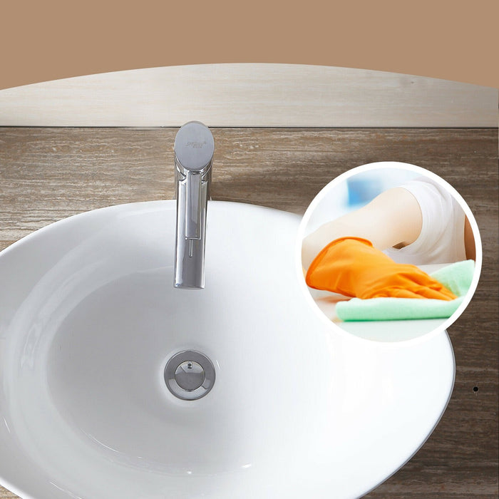 Premium Bathroom Ceramic Vessel Basin Sink Bowl Pop Up Drain Combo