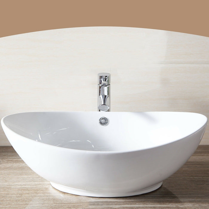 Premium Bathroom Ceramic Vessel Basin Sink Bowl Pop Up Drain Combo
