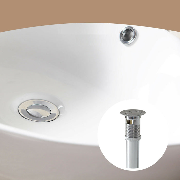 Premium Bathroom Ceramic Vessel Basin Sink Bowl Pop Up Drain Combo