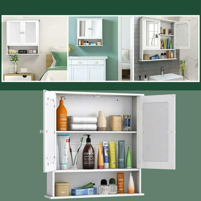 Premium Bathroom Wall Mount Bathroom Storage Cabinet Shelve