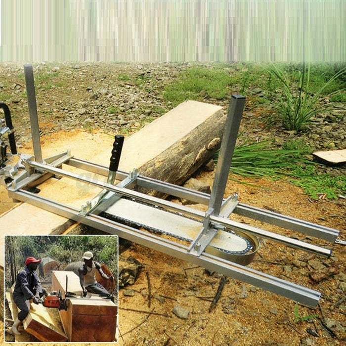 Premium Chainsaw Mill Guide Bar Milling Planking Lumber Portable Cutting Tool