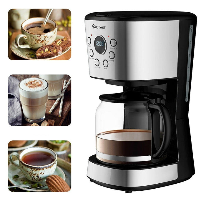 Premium Coffee Maker Brew Machine Display Programmable 12 Cup