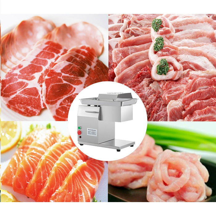 Premium Commercial Meat Slicer Cutting Machine 110V