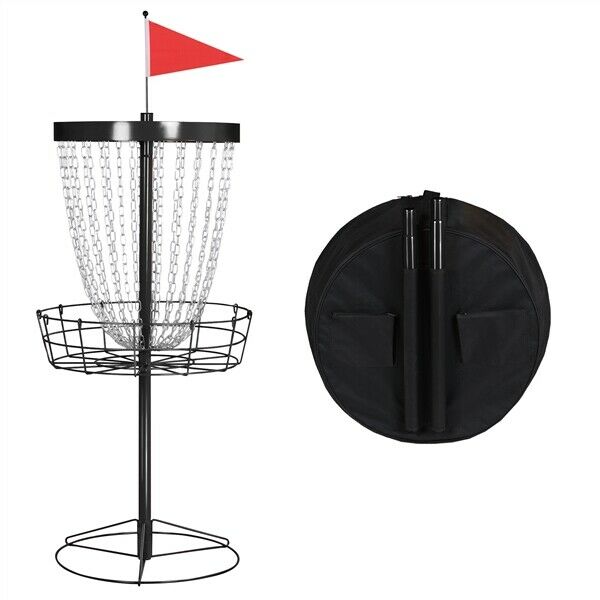 Premium Disc Golf Basket Portable Frisbee Golf Basket