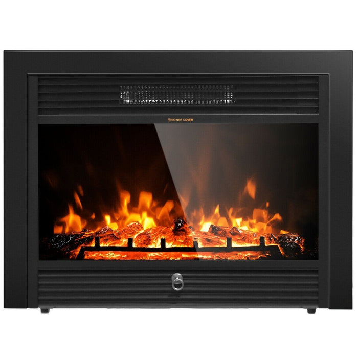 Premium Electric Fireplace Insert Embedded Wall Space Heater 28.5in
