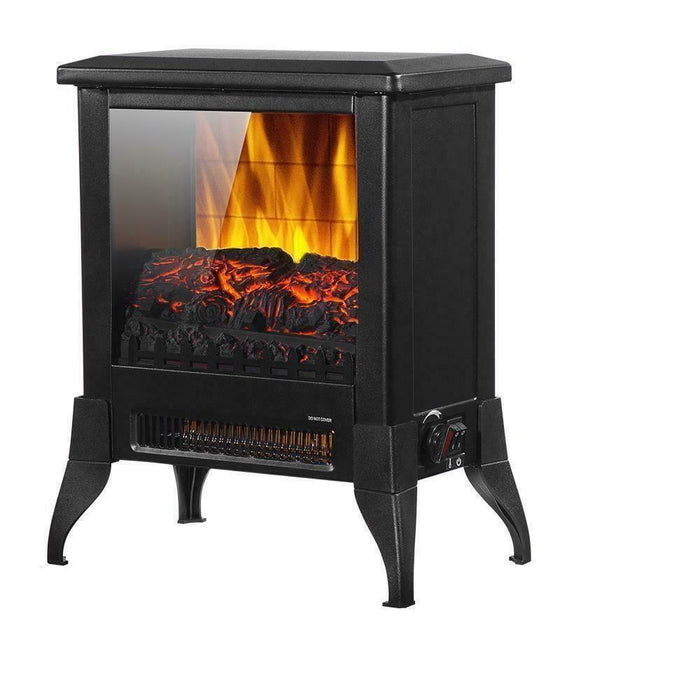 Premium Electric Fireplace Portable Stove Space Heater Log Flame