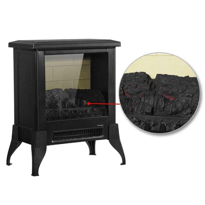 Premium Electric Fireplace Portable Stove Space Heater Log Flame