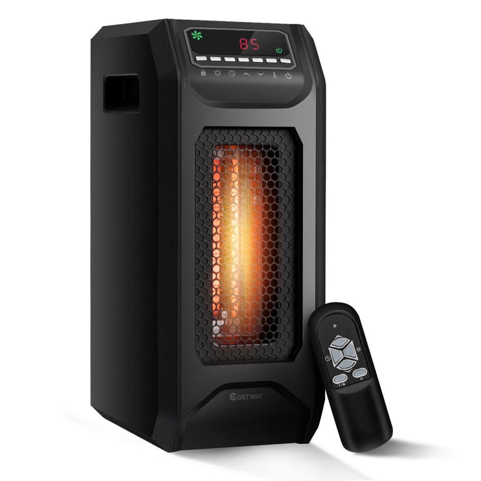 Premium Electric Space Heater Portable Outdoor Garage Heater for Bedroom with Timer
