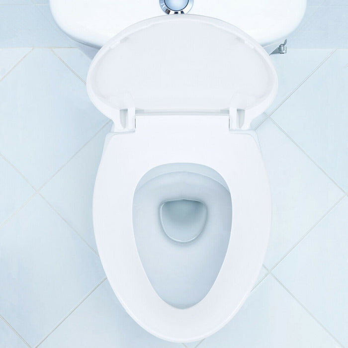 Premium Elongated Slow Close Toilet Seat with NonSlip Seat