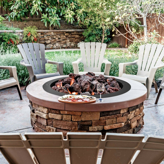 Premium Fire Pit Ring Liner for Ground Outdoor Backyard Wood 36"