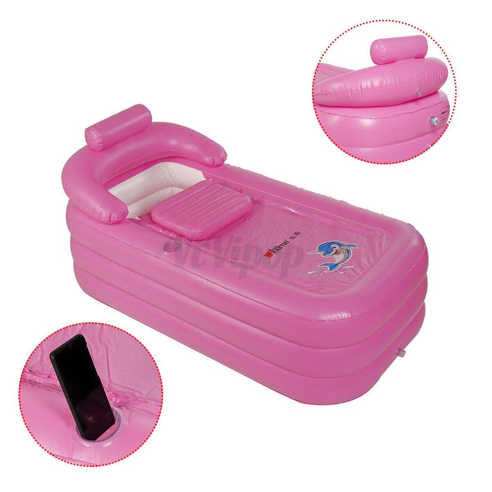 Premium Folding Portable Bathtub Fast Inflatable Bath Tub Air Pump Spa