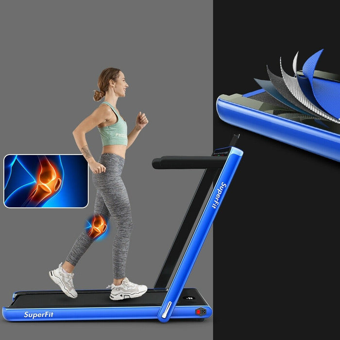 Premium Folding Treadmill Collapsible Electric Walking Pad with Bluetooth