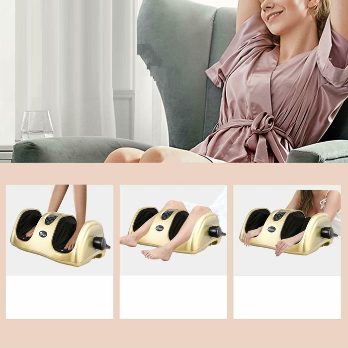 Premium Gold Foot Shiatsu Leg Massager Machine