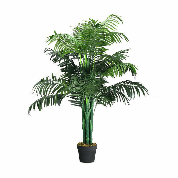 Premium Green Artificial Areca Palm Decorative Silk Tree with Basket