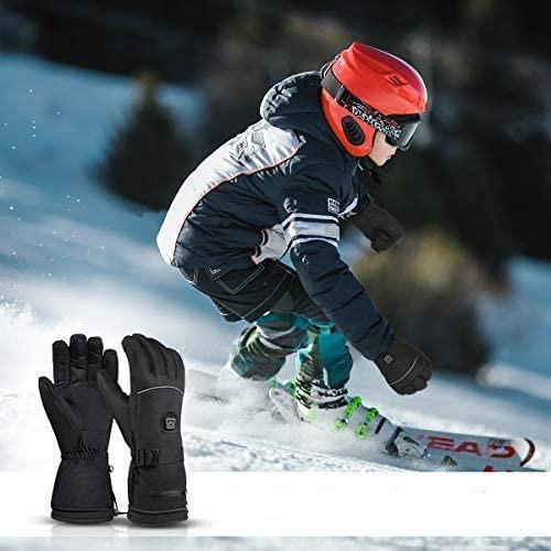 Premium Heated Warming Gloves Electric Battery Heated Motorcycle Ski Gloves