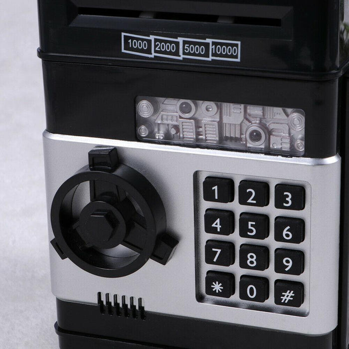 Premium Kids Piggy Bank Safe Deposit Box Voice ATM Bank