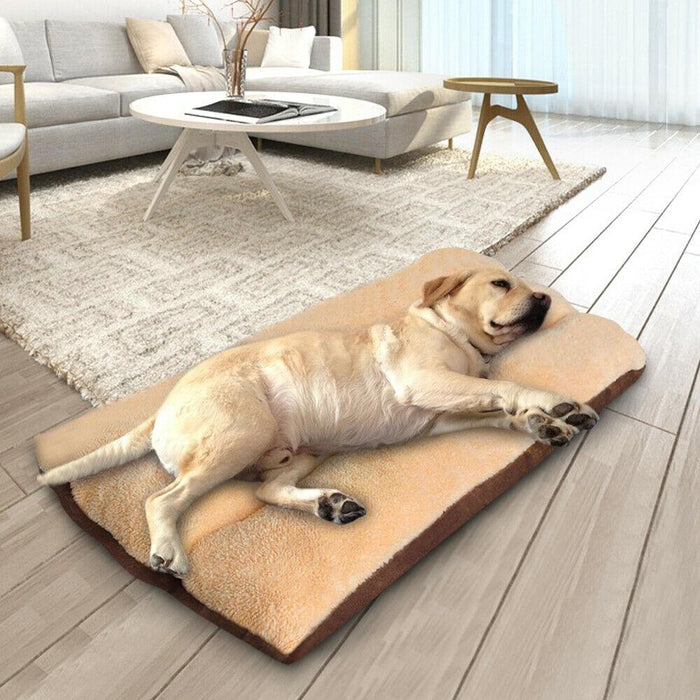Premium Large Pet Bed Mattress Dog Cushion Pillow Warm Blanket