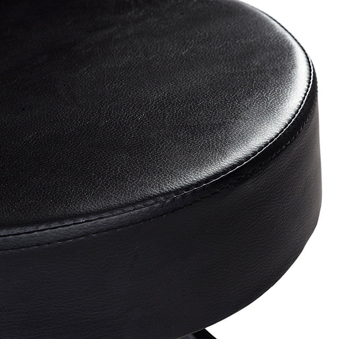 Premium Leather Rolling Stool With Wheels Adjustable