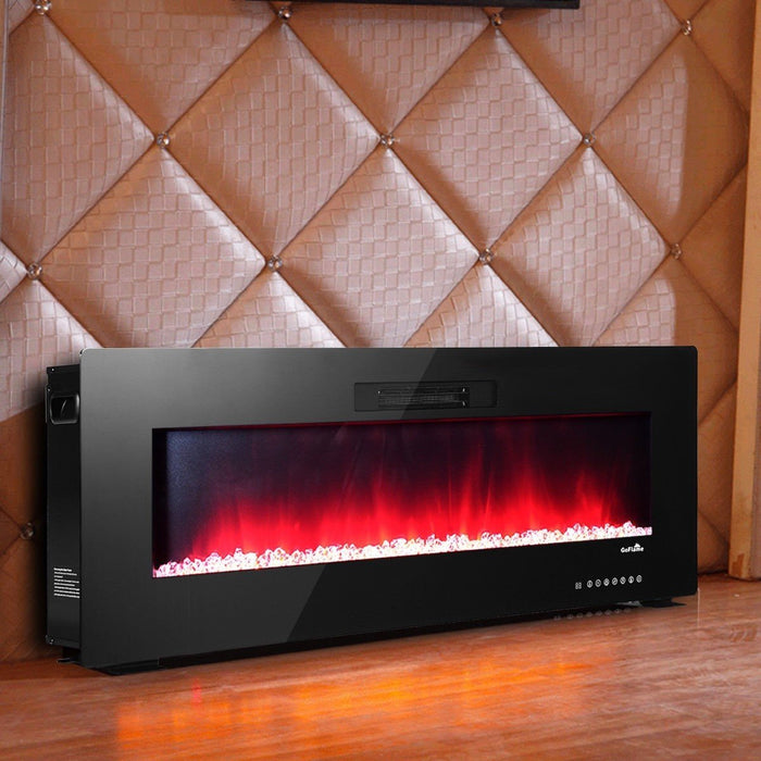 Premium LED Fireplace Electric Heater Wall Mounted Standing Fireplace 50in