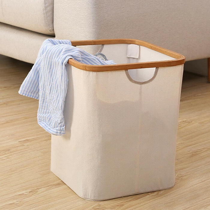 Premium Linen Home Storage Laundry Hamper Clothing Organizer
