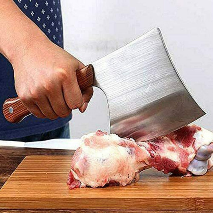 Premium Meat Cleaver Heavy Duty Stainless Steel Bone Chop