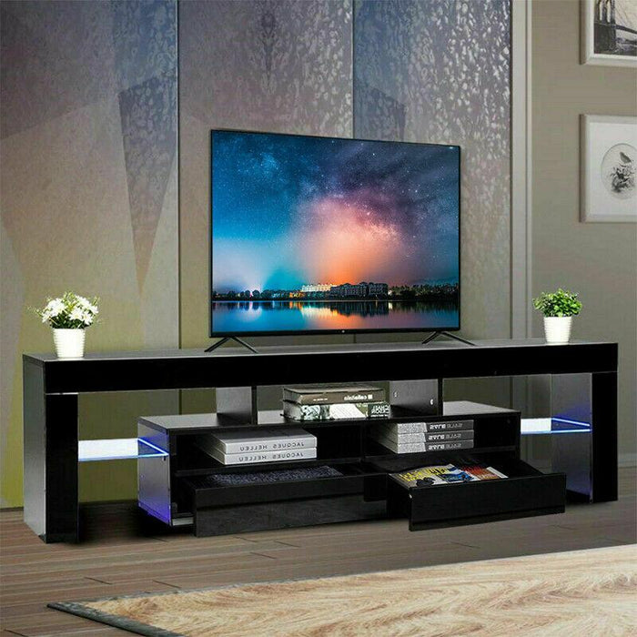 Premium Modern TV Unit Entertainment Stand Decorating LED