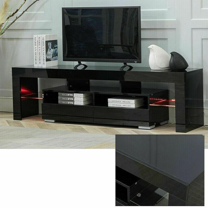 Premium Modern TV Unit Entertainment Stand Decorating LED