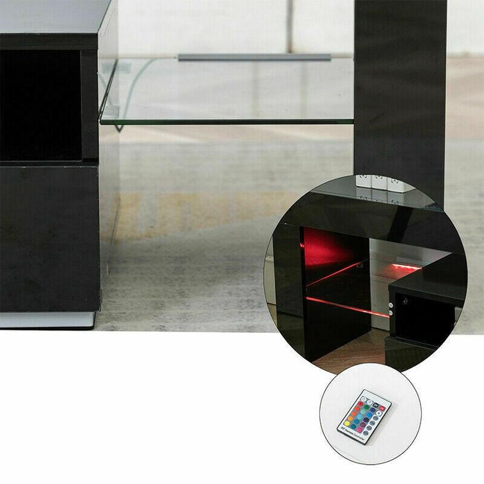 Premium Modern TV Unit Entertainment Stand Decorating LED