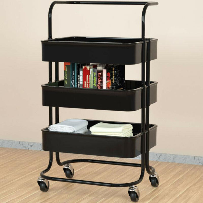 Premium Multi Storage Rack Movable Shelf Organizer With Wheels