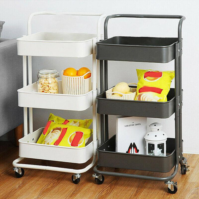 Premium Multi Storage Rack Movable Shelf Organizer With Wheels