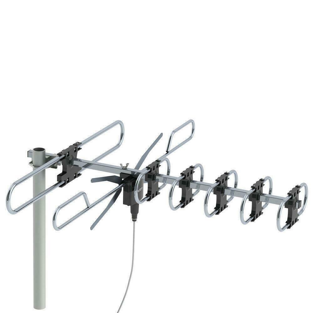 Premium Outdoor Amplifier TV Antenna Booster Long Range 990 Mile Anten