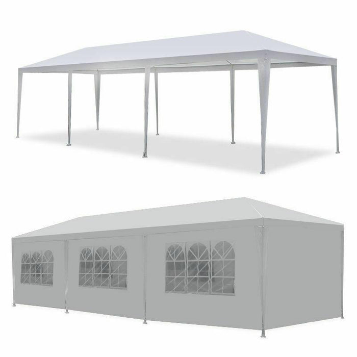 Premium Outdoor Canopy Party Wedding Tent White Gazebo 10'x30'