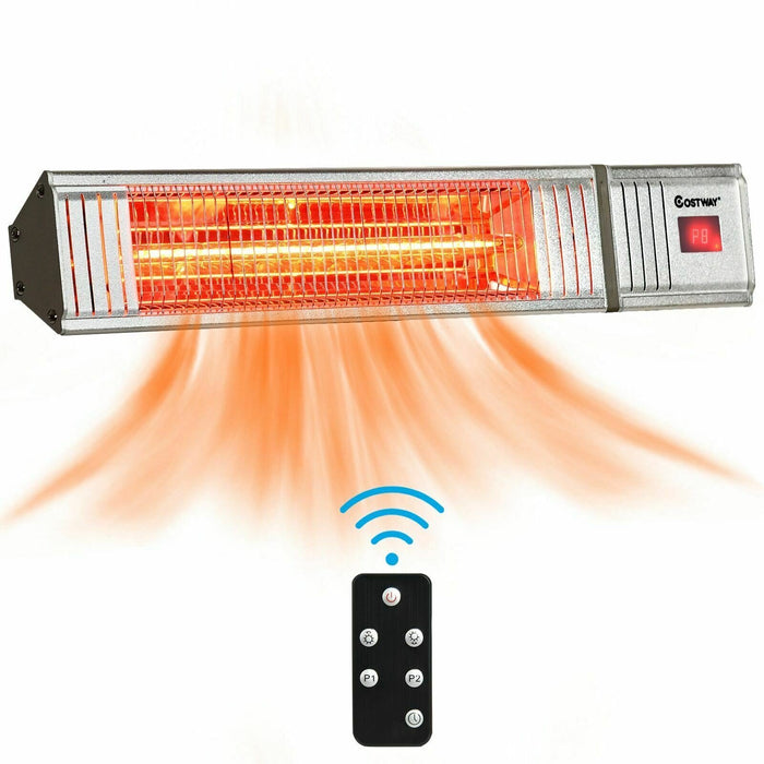 Premium Outdoor Infrared Patio Heater Wall Mount Remote Control 1500W
