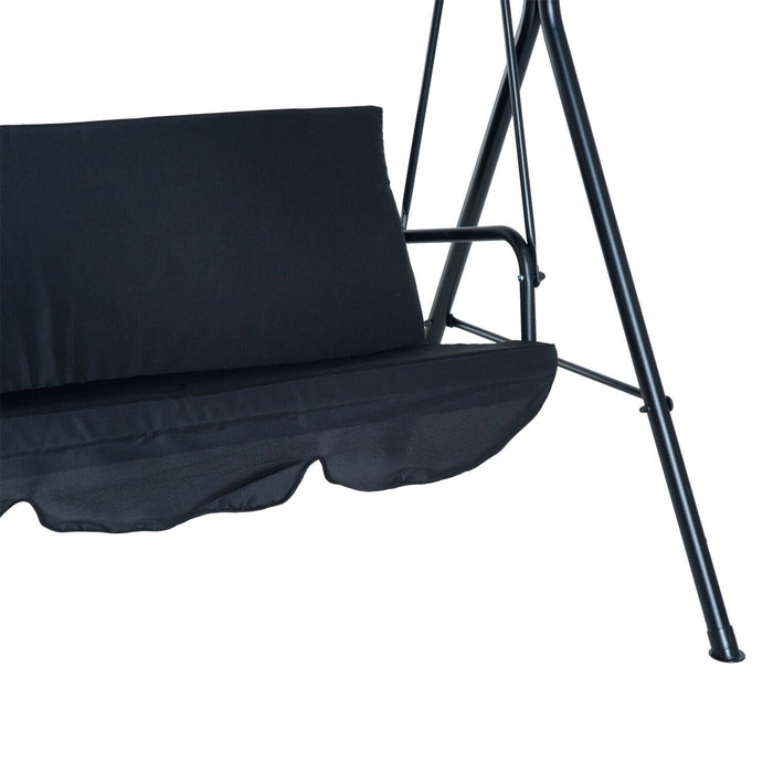 Premium Outdoor Porch Swing Hammock Bench Lounge Chair Steel