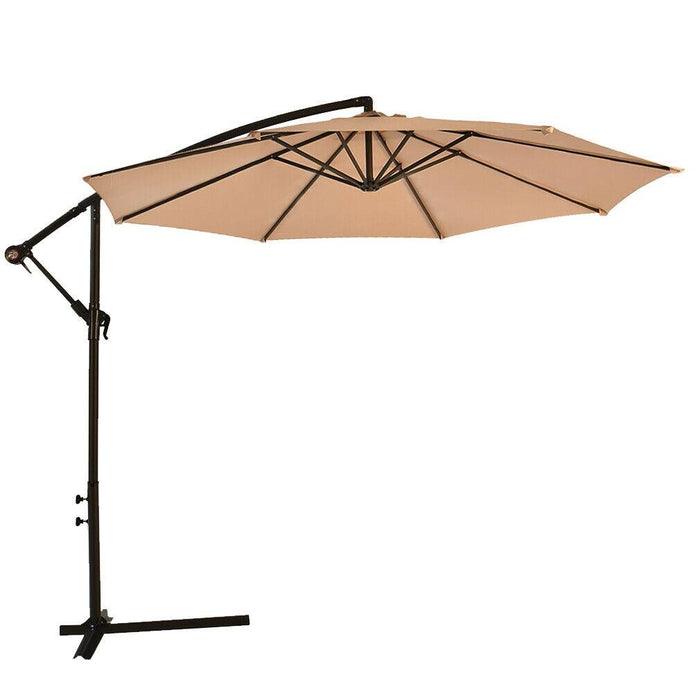 Premium Patio Umbrella Offset Hanging Outdoor Market Umbrella 10"