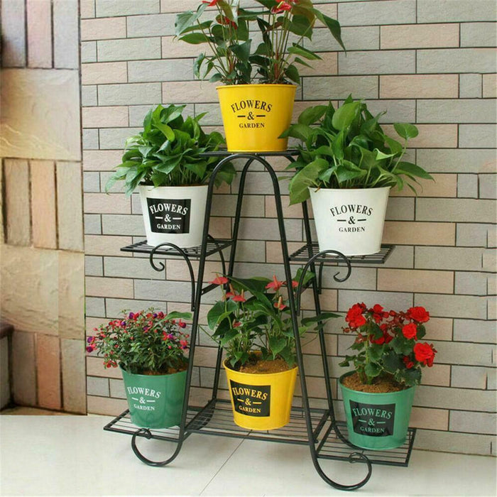 Premium Plant Stand Flower Planter Rack Metal Flower Pot 6 Tier