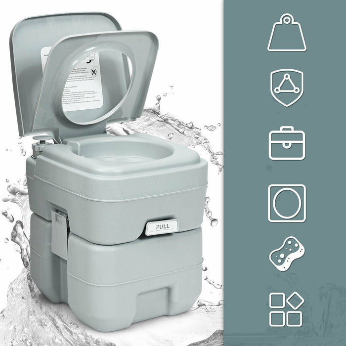 Premium Portable Camping Toilet Travel Potty Restroom for Camping Hiking