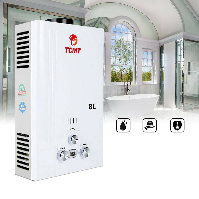 Premium Propane Gas Tankless Water Heater Instant Hot Water Shower